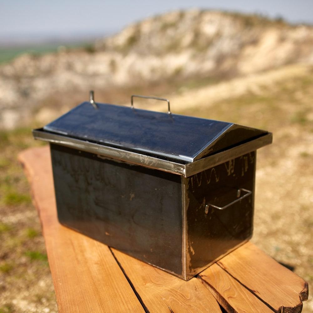 Коптильня з гідрозатвором двоярусна Велика (2 мм товщина), фото 1