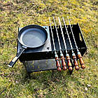 Мангал розбірний високий преміум 8, 10, 12 шампурів 8 шампурів, фото 5