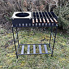 Мангал зварний "Патріот" 4 мм + 10 шампурів, фото 2