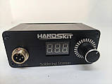 Мініпаяльна станція HandsKit T12C LED дисплей, 72 W, 200-450 °C, DC-12-24 V з блоком живлення, фото 6