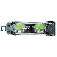 Очки для плавания с футляром, взрослые зеркальные линзы "Mad Wave" COMPETITION MIRROR AUTOMATIC, M043002