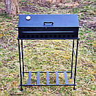 Мангал Садовий з кришкою 3 мм + 10 шампурів, фото 4