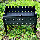 Мангал розбірний низький з автоматичною шашличницею, фото 4