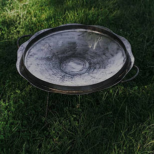 Сковорода з диску борони 40 см, ромашка з бортиками