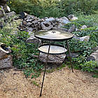 Сковорода з диска САДЖ з цільними ніжками 60 см + Кришка + Чохол, фото 3