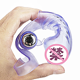 Насадка на палець у вигляді фалоімітатора на батарейках, Рожевий вібростимулятор точки G, Інтимні іграшки, фото 7