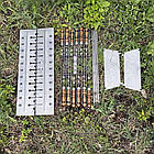 🥩 Мангал-валіза з нержавіючої сталі 3 мм + шампурі– ідеальний набір для шашлику та барбекю, фото 3