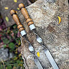 Шампур для люля-кебаб з дерев’яною лакованою ручкою, фото 2