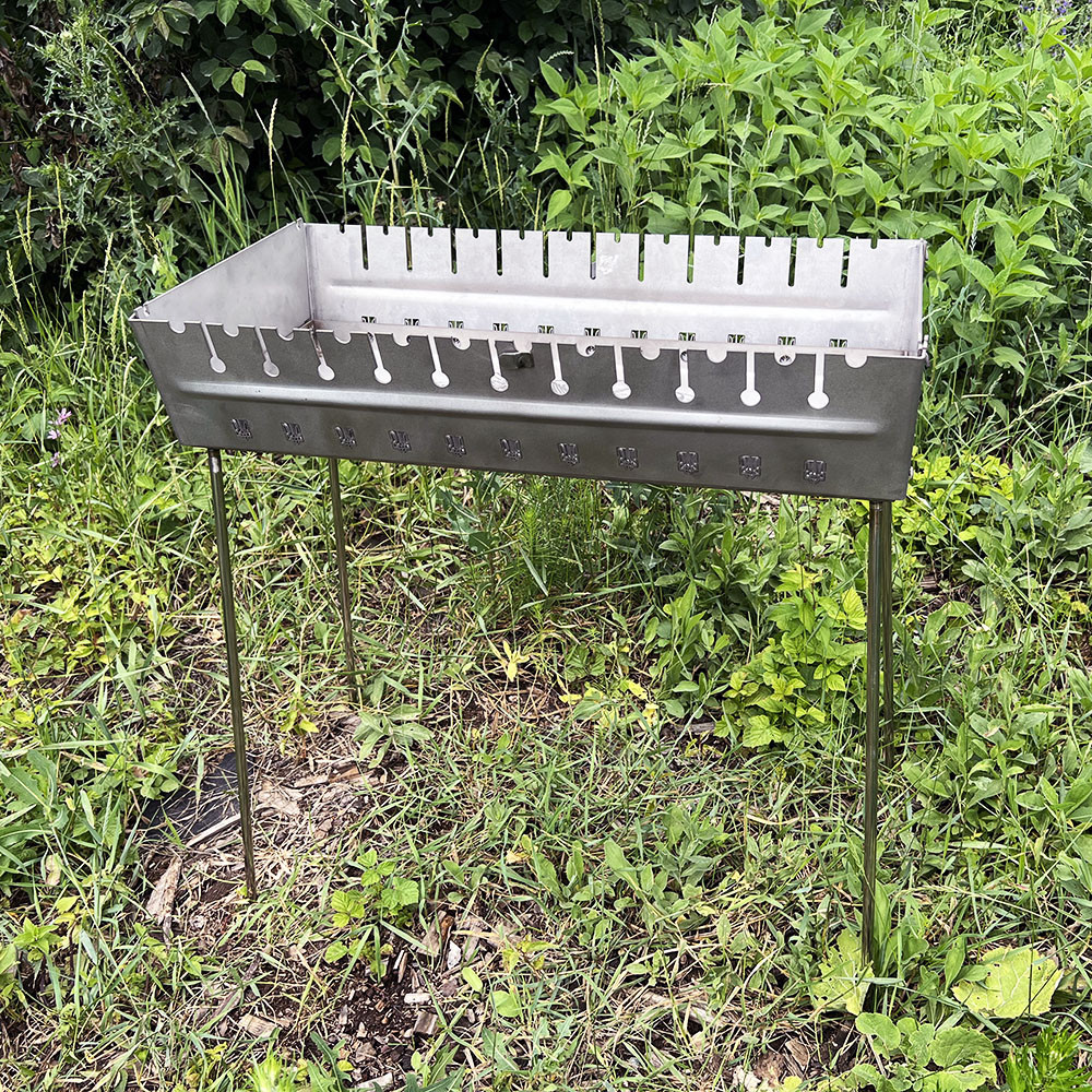 Мангал валіза з нержавіючої сталі, фото 1