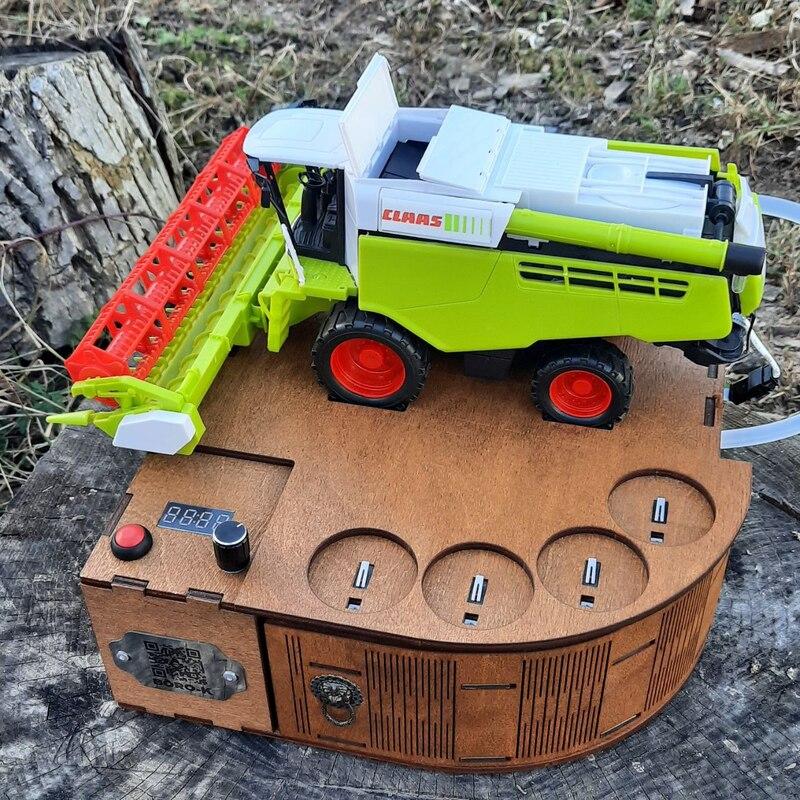 Наливатор для алкоголю Комбайнер автоматичний на 4 чарки, вбудований акумулятор, фото 1