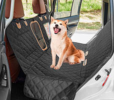 Автогамак для перевезення собак з оглядовою сіткою та кишенями, 137×147 см
