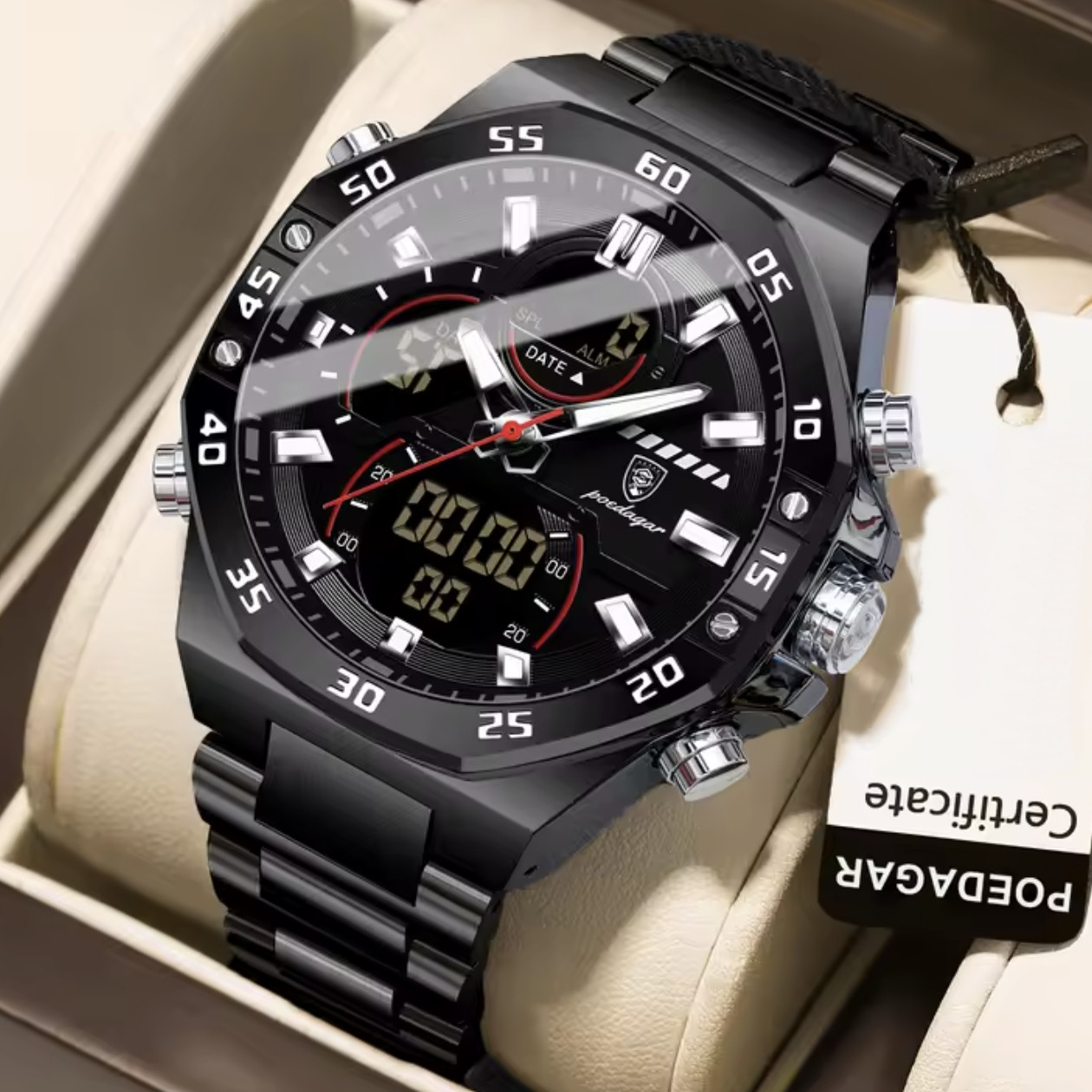 Чоловічий тактичний годинник Poedagar Iron Sport