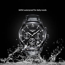 Чоловічий кварцовий годинник Guanquin Liberty Leather, фото 3