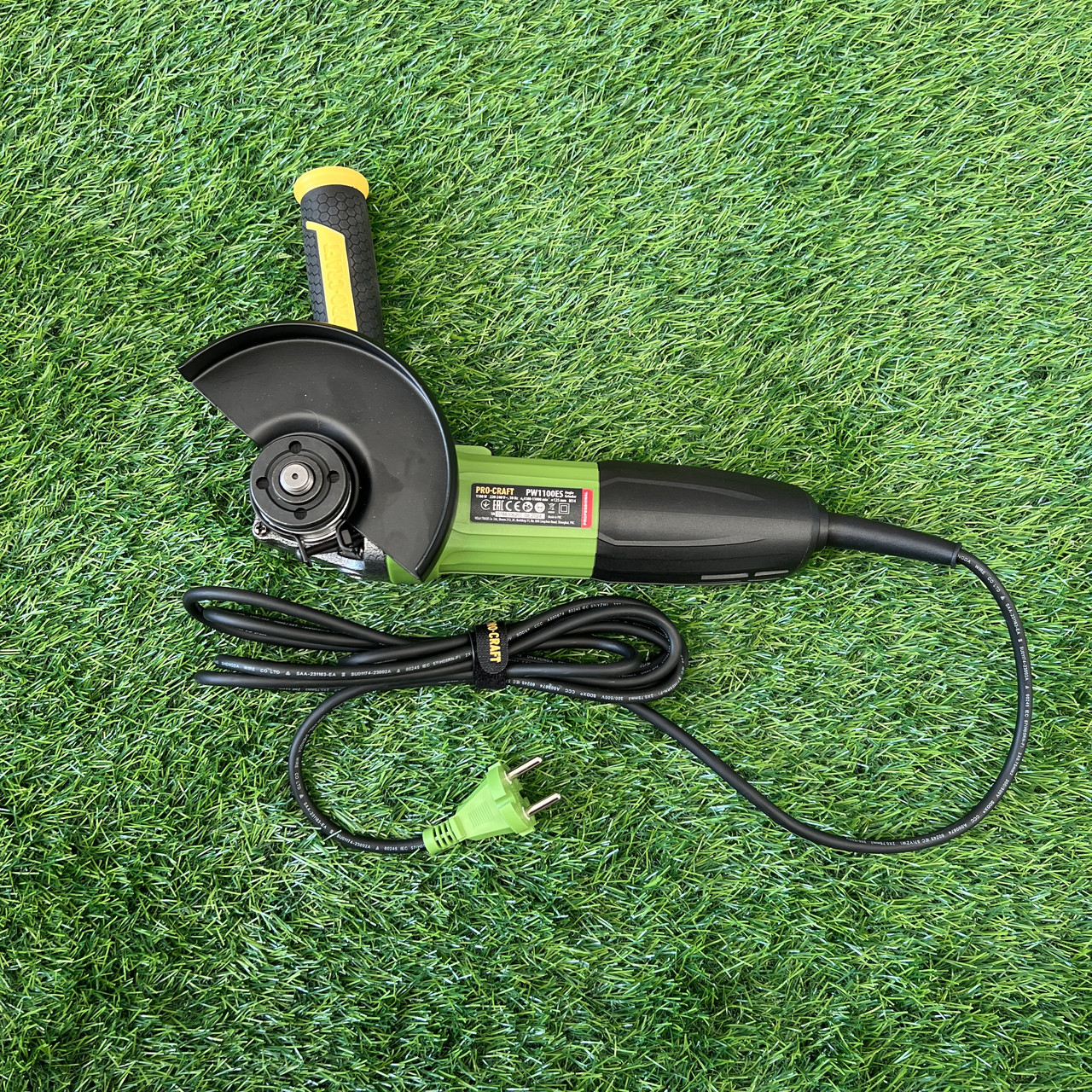 Болгарка Procraft PW1100ES (125мм, 1100Вт) з регулюванням та стабілізацією обертів. КШМ Прокрафт, фото 1