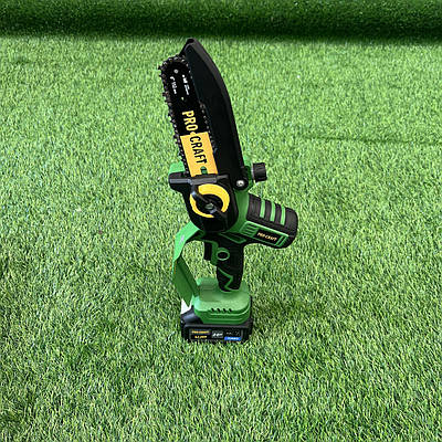 Акумуляторна міні пила Procraft PKA32Li (2 шини 15см і 20 см, 20В, 1 АКБ) в кейсі. Безщіткова ланцюгова пила Прокрафт PKA-32Li