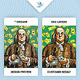 Картина за номерами Бенджамін Франклін. Люди. З фарбами металік (золоті)
40*50 см Орігамі LW 3286, фото 4
