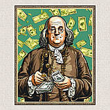 Картина за номерами Бенджамін Франклін. Люди. З фарбами металік (золоті)
40*50 см Орігамі LW 3286, фото 7