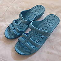 Шльопанці жіночі бірюзові, розміри в описі