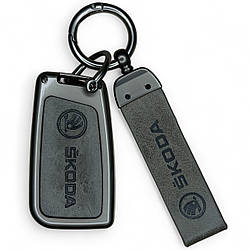 Чохол MK02 для ключа Skoda Octavia A7 Fabia Superb Kodiaq - Grey