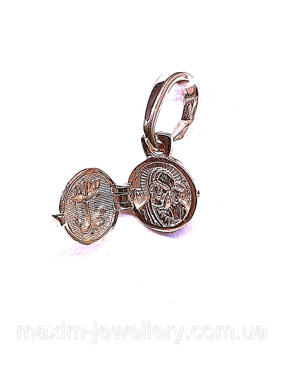 Золота підвіска - складень "Богородиця з дитям", фото 1