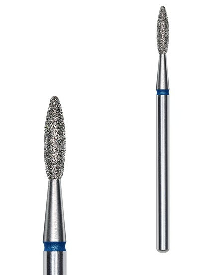 Фреза алмазна Staleks Expert полум'я синя 2,1 мм/8 мм