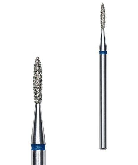 Фреза алмазна Staleks Expert полум'я синє 1,6 мм/8мм
