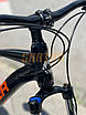 Велосипед спортивний гірський 29" Corso X-POWER PW-93255 сіро-помаранчевий на зріст 172-180 см, фото 9