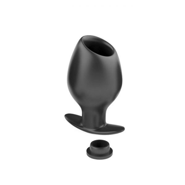 Анальний душ, анальна клізма Medium Силіконова анальна пробка-клізма 6 см діаметр, фото 1