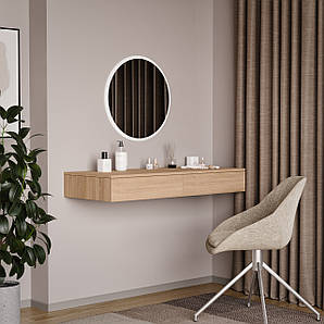 Комплект туалетний стіл+дзеркало F-138+FT-222 Білий+Дуб сонома