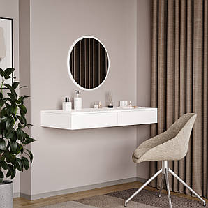 Комплект туалетный стол+зеркало F-138+FT-222 Белый