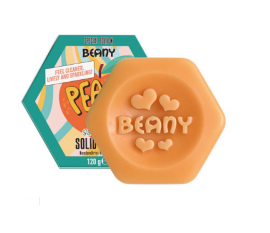 Тверде мило "Персиковий фіз" Beany, 120 г, фото 1
