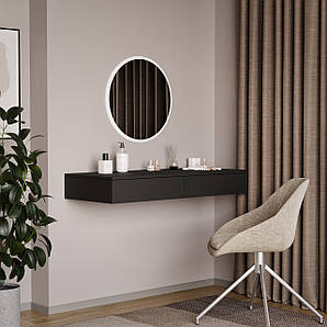 Комплект туалетний стіл+дзеркало F-138+FT-222 Білий+Антрацит