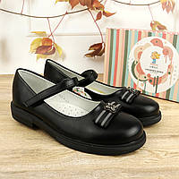 Туфлі чорні шкільні для дівчаток Tom.m
