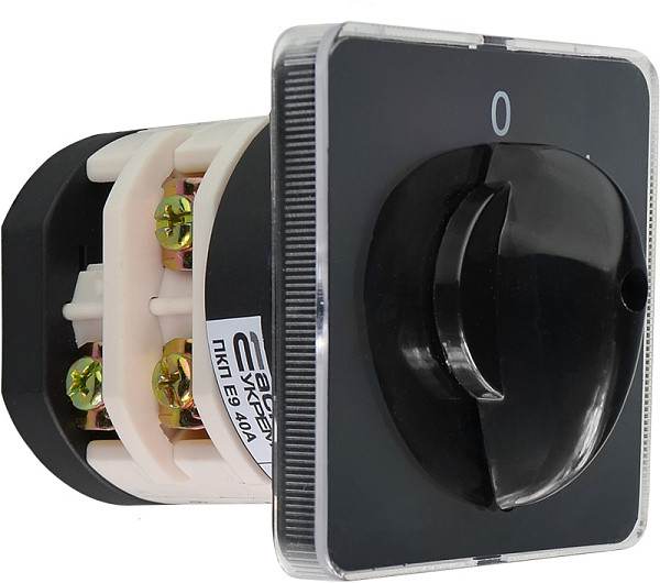 Перемикач пакетний типу ПКП Е9 40А/2.843 (0-1-2-3 вибір фази), фото 1