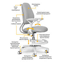 Дитяче крісло s Mio Ergo Grey Evo-kids (Y-507 G), фото 2