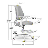 Дитяче крісло s Mio Ergo Grey Evo-kids (Y-507 G), фото 3