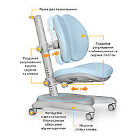 Дитяче крісло Mealux Ortoback Duo Blue (Y-510 KBL), фото 2