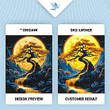 Картина за номерами Пейзаж. Дерево з фарбами металік 40*50 см Орігамі LW 3428, фото 4