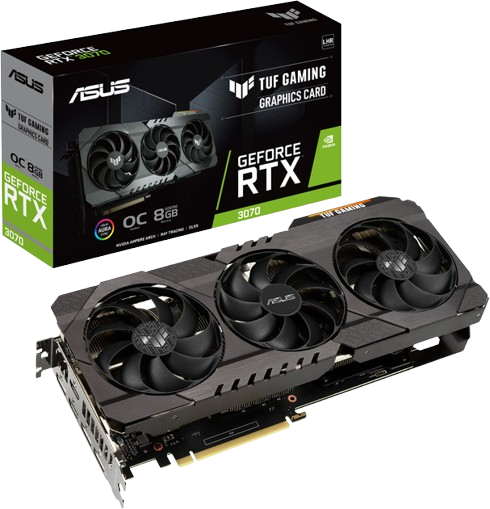 Відеокарта GeForce RTX 3070 8GB Asus TUF Gaming OC V2 (TUF-RTX3070-O8G-V2-GAMING) Б/В
