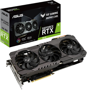 Відеокарта GeForce RTX 3070 8GB Asus TUF Gaming OC V2 (TUF-RTX3070-O8G-V2-GAMING) Б/В, фото 1