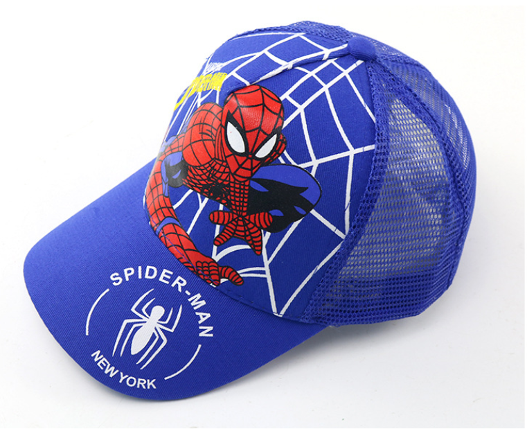 Кепка бейсболка для хлопчика з сіткою Павук Spider-man синя дихаюча 50-56, фото 1