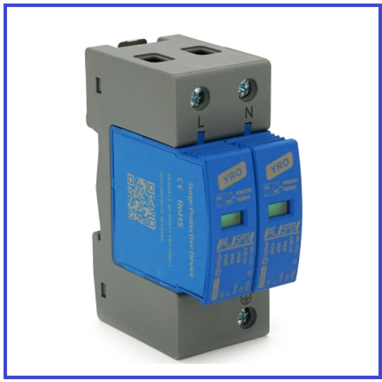 Фотогальванічний захист від перенапруги змінного струму YRO YRSP-A2 2P 30-60KA, фото 1