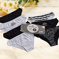 Жіночі трусики сліп Nicoletta набір 7 шт сині  Розміри L XL XXL