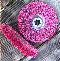 Диск сизалевий 150 мм під шестигранник рожевий