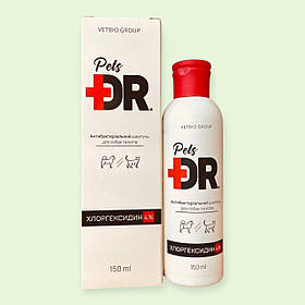 Шампунь VetLine Pets DR Антибактеріальний з хлоргексидином для собак і кішок 150 мл