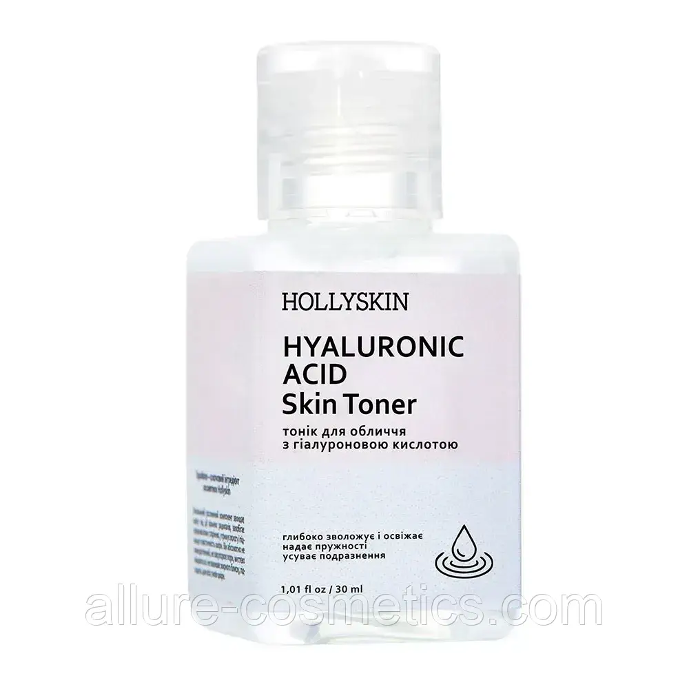 Тонік для обличчя HOLLYSKIN Hyaluronic Acid Skin Toner 30ml, фото 1