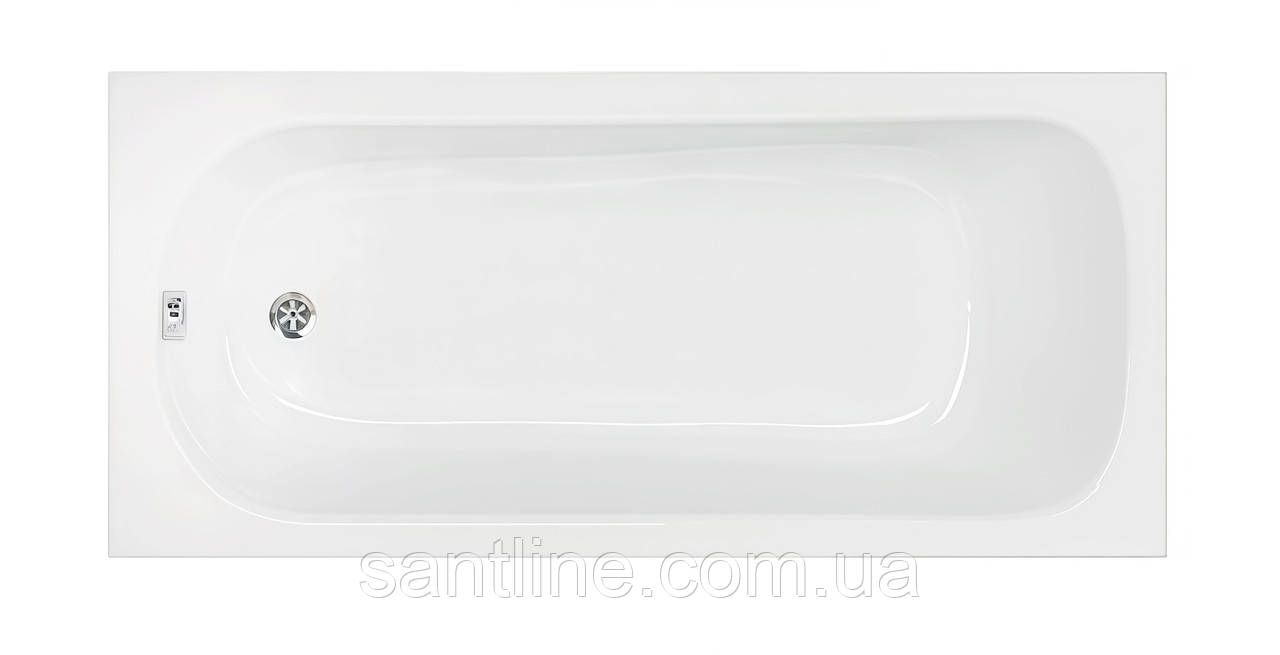 Ванна акрилова Efes 110x70х38 см прямокутна без ніжок, фото 1