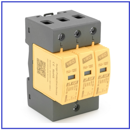 Фотогальванічний захист від перенапруги змінного струму YRO YRSP-A2 3P 10-20KA, фото 1