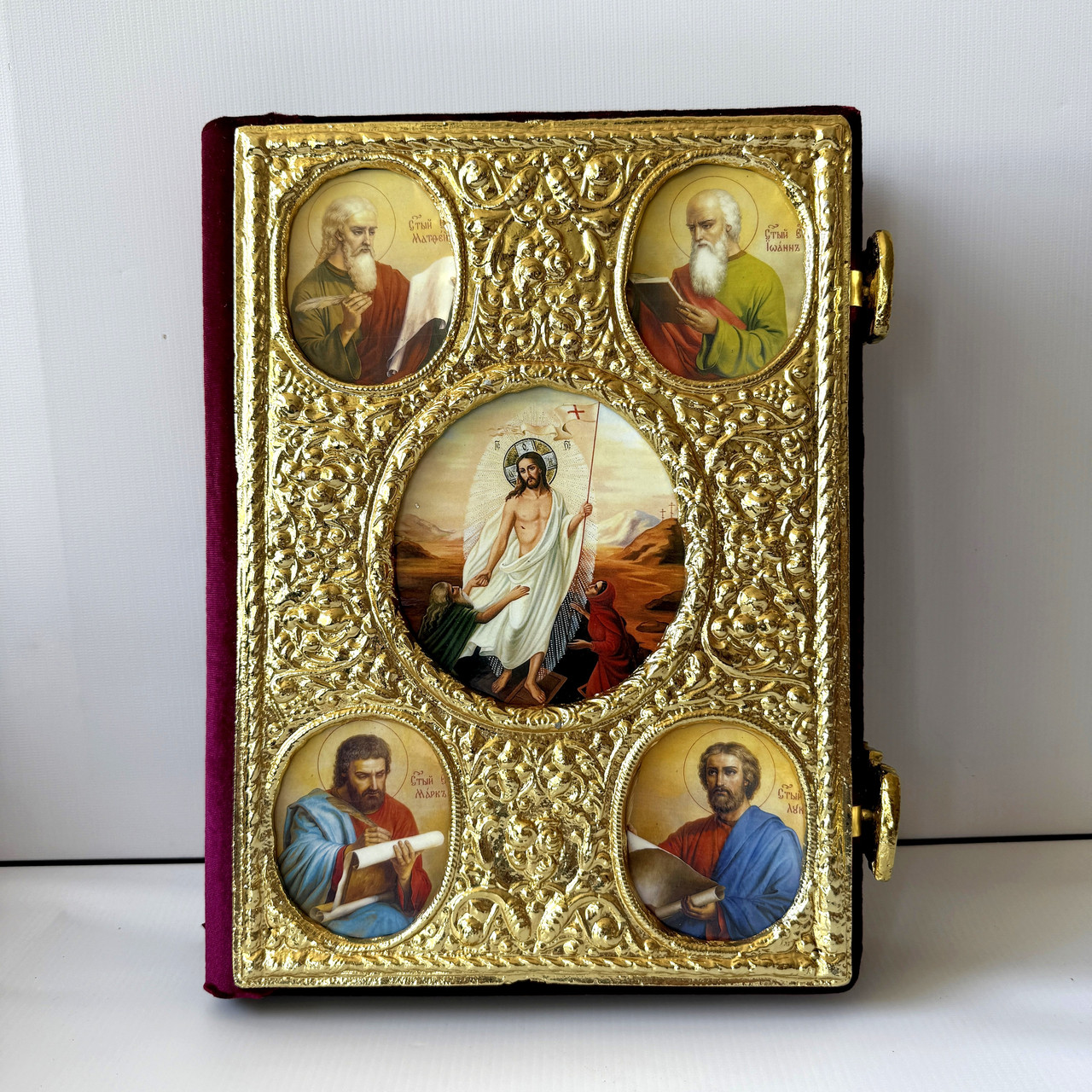 Євангеліє словянська мова, розмір 36×26×7 см товщини, фото 1