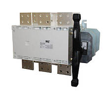 Перекидний рубильник 3P 1250А I-0-II трипозиційний ВРК-2н TechnoSystems